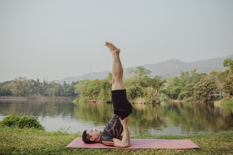 Man Doing yoga